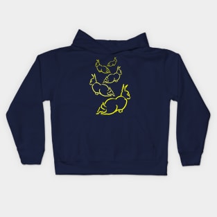 Scattering Rabbits #2 Kids Hoodie